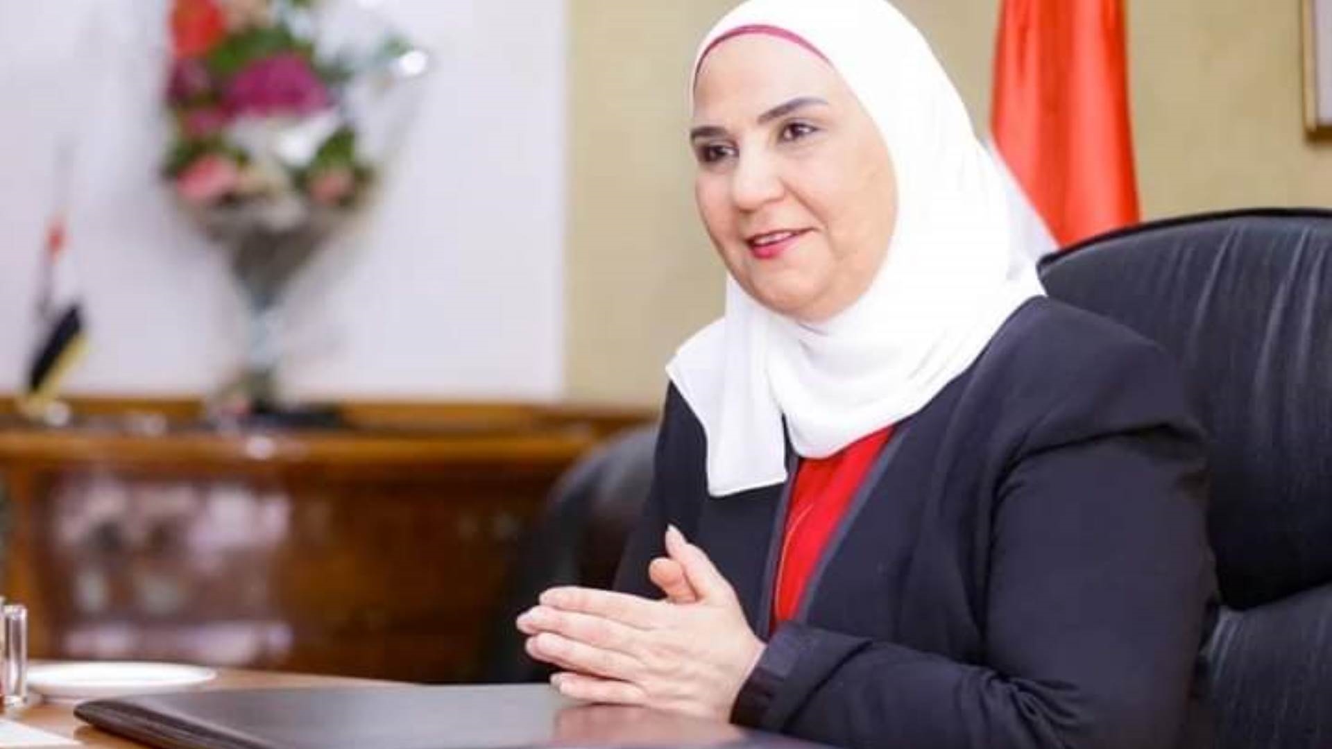 نيفين القباج وزيرة التضامن ورئيس مجلس إدارة بنك ناصر الاجتماعي FirstBank