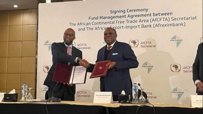 أفريسكيم بنك يوقع إتفاقية تمويل لصندوق التكيف لمنطقة التجارة الحرة الأفريقية بمليار دولار