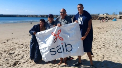 بنك saib يهنئ البطل محمد الحسينى بفوزه بتحدى عبور «بحر المانش»