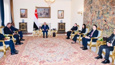 الرئيس السيسي يستقبل رئيس مجموعة بنك التنمية الأفريقي بحضور محافظ المركزي