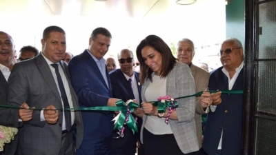 علاء فاروق ونائب محافظ البحيرة يفتتحان فرع البنك الزراعي بمدينة ايتاي البارود