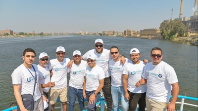 البنك الأهلي المتحد - مصر ينظم فعالية لتنظيف نهر النيل بالقناطر الخيرية