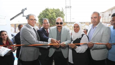 محافظ أسوان يفتتح أعمال التطوير بفرع البنك الأهلى المصرى بإدفو