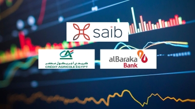 «saib» و«البركة» و«كريدي» أسرع البنوك المدرجة نموًا في الاستثمارات المالية خلال أول 9 أشهر 2023