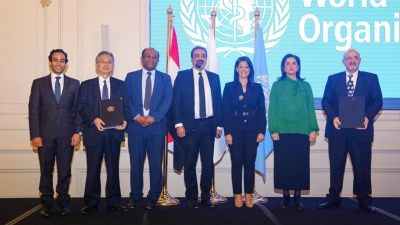 وزيرة التعاون تشهد توقيع منحة بـ8.3 مليون دولار بين السفارة اليابانية ومنظمة الصحة العالمية لدعم قطاع غزة