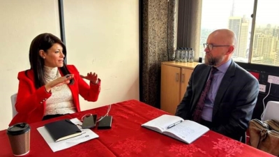 وزيرة التعاون تبحث مع نائب رئيس البنك الآسيوي للاستثمار التوسع في آليات تمويل القطاع الخاص