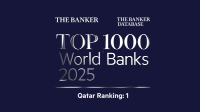 مجموعة QNB تحتل مكانة متقدمة في تصنيف مجلة "ذا بانكر" لأفضل 1000 بنك عالميًا لعام 2025