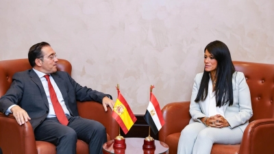وزيرة التخطيط تعقد جلسة مباحثات مع وزير الخارجية والتعاون بمملكة إسبانيا لبحث سبل التعاون المشترك