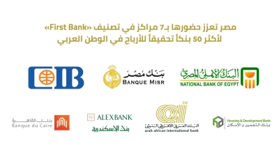 مصر تعزز حضورها بـ7 مراكز في تصنيف «First Bank» لأكثر 50 بنكاً تحقيقاً للأرباح في الوطن العربي