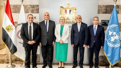 البنك المركزي: وحدة مكافحة غسل الأموال تستقبل وفد مكتب الأمم المتحدة لدعم وبناء السلام
