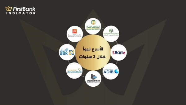 «الأهلي» و«ADIB » و«E Bank»  و«التعمير» و«قناة السويس» أسرع البنوك نمواً في القروض آخر 3 سنوات
