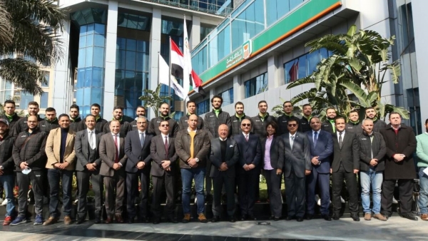 البنك الأهلي يكرم فريق ناديه لكرة اليد لوصولهم للمربع الذهبي لكأس مصر