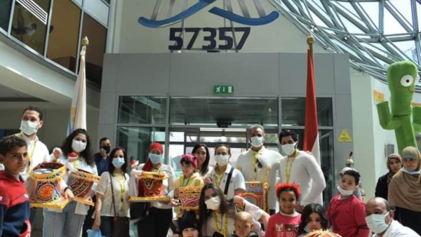 بالصور: زيارة موظفي البنك الأهلي الكويتي- ABK لمستشفى 57357 