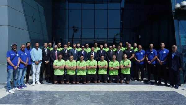 البنك الاهلي المصري يكرم فريق ناديه لكرة اليد  