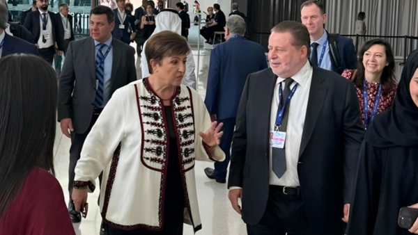 محافظ البنك المركزي يلتقي المدير التنفيذي لصندوق النقد الدولي على هامش فعاليات «COP28» بدبي