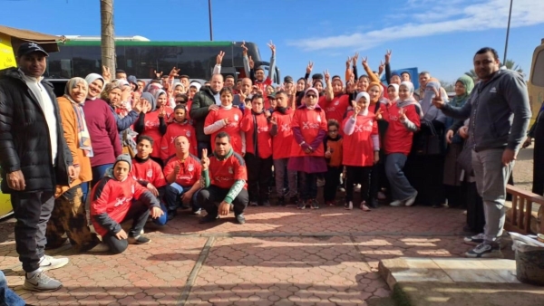 بنك saib ينظم يوم ترفيهي لذوي الهمم من مدينة دمنهور في سكي إيجبت