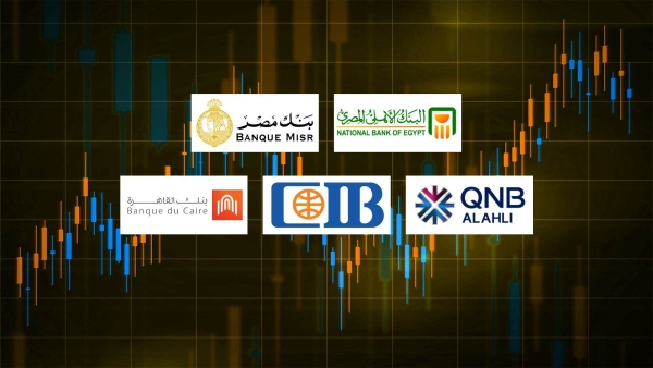 «الأهلي المصري» وبنك مصر و«QNB» و«CIB» أكبر البنوك في الحصص السوقية للقروض بالقطاع المصرفي