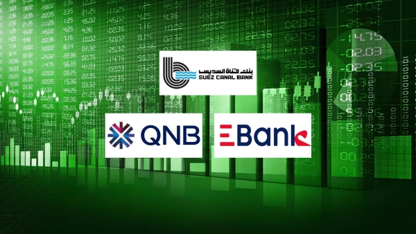 «قناة السويس» و«EBank» و«QNB» مصر أكثر البنوك المدرجة بالبورصة تركيزًا على الاستثمار في قروض المؤسسات بنهاية 2024