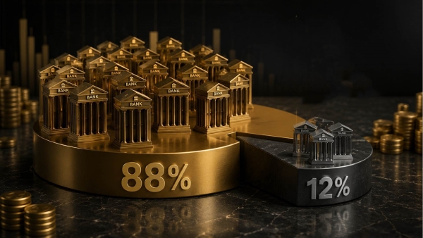 61 بنكًا خليجيًا يستحوذون على 88% من أرباح أكبر 100 بنك عربي خلال الربع الأول 2026